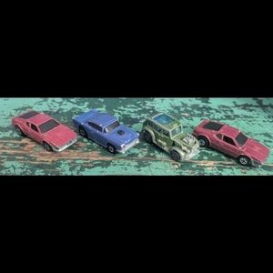 Vintage Hotwheels Redline & Blackwall - Color Racers II - Lot of 4 Diecast Cars!